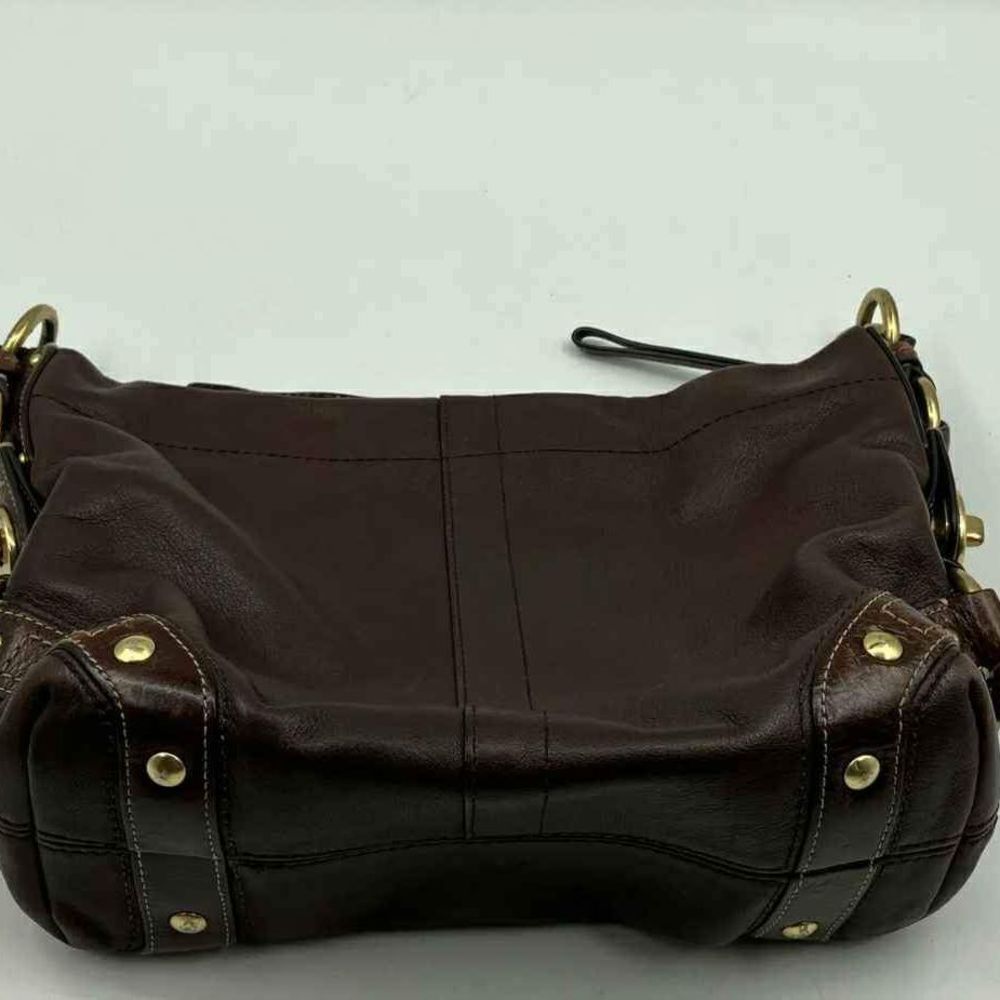 COACH Designer Carly BROWN LEATHER SATCHEL HANDBAG SHOULDER PURSE - Picture 3 of 4